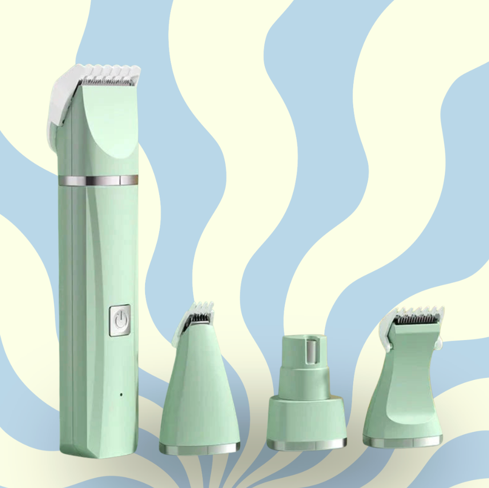 4 in 1 Electric Pet Grooming Kit - Hair Trimmer, Clippers, Nail Grinder for Cats & Dogs
