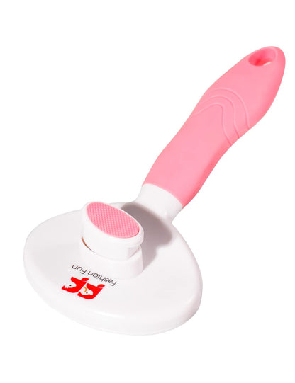 Fashionfun Dogs Grooming Brush with Massage Particles Cats & Pets Hair Grooming (Pink)