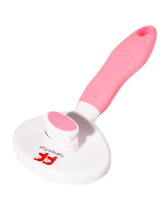 Fashionfun Dogs Grooming Brush with Massage Particles Cats & Pets Hair Grooming (Pink)
