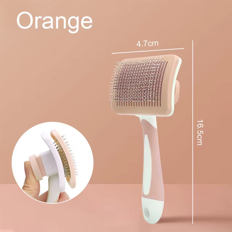 Pet Hair Shedding Comb Dog Cat Brush Grooming Long Hair Indoor Cats Brush Hair Remover Cleaning Beauty Slicker Pet Supplies