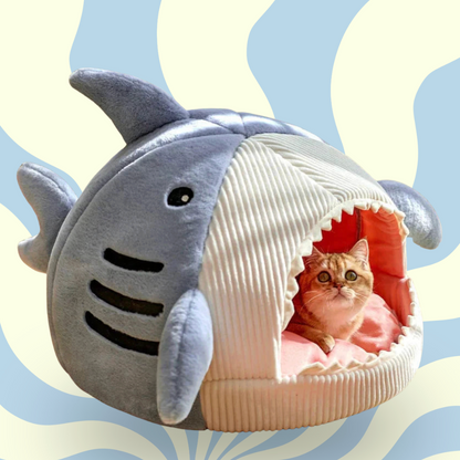 Luxury Plush Shark Pet Bed