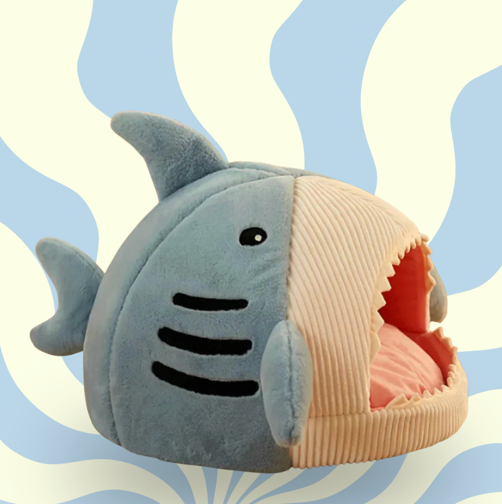 Luxury Plush Shark Pet Bed