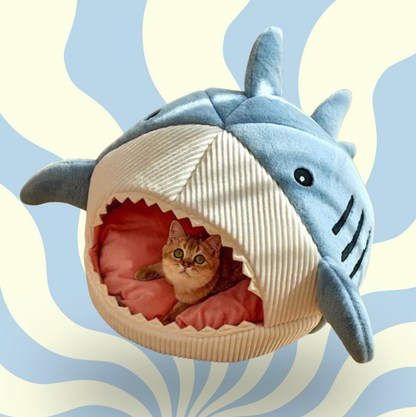 Luxury Plush Shark Pet Bed
