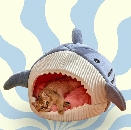Luxury Plush Shark Pet Bed