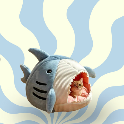 Luxury Plush Shark Pet Bed