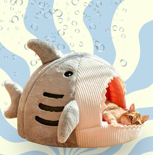 Luxury Plush Shark Pet Bed