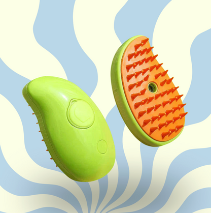 Electric Cat Steam Brush – 3-In-1 Pet Grooming Comb with Water Spray for Cats and Dogs, USB Rechargeable