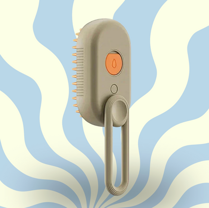 Electric Cat Steam Brush – 3-In-1 Pet Grooming Comb with Water Spray for Cats and Dogs, USB Rechargeable