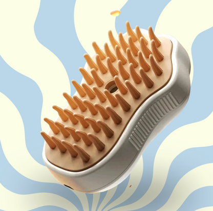 Electric Cat Steam Brush – 3-In-1 Pet Grooming Comb with Water Spray for Cats and Dogs, USB Rechargeable