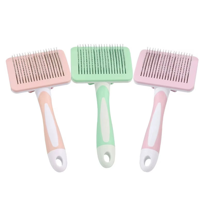 Pet Hair Shedding Comb Dog Cat Brush Grooming Long Hair Indoor Cats Brush Hair Remover Cleaning Beauty Slicker Pet Supplies