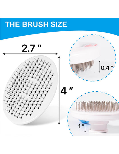 Fashionfun Dogs Grooming Brush with Massage Particles Cats & Pets Hair Grooming (Pink)